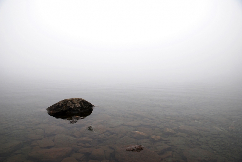 dichter Nebel am Callaghan Lake