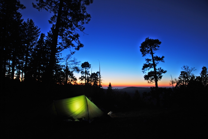 herrlich klare Nacht in der Sierra